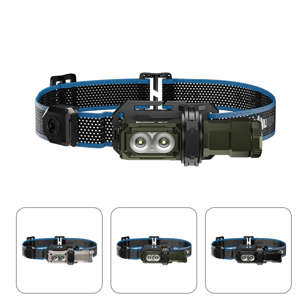 2個セット　WUBEN E7 ライト 1800ルーメン E7 最高の充電式ヘッドランプ 1800ルーメン🔥