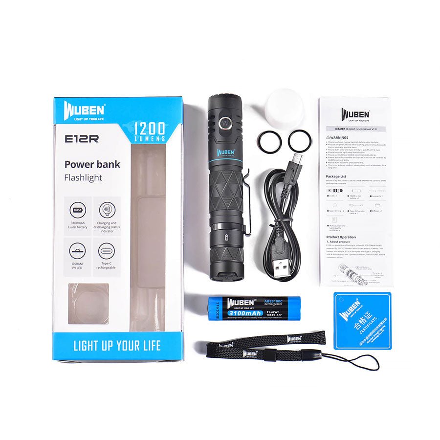 WUBEN EDC 12R Power Bank Flashlight_19