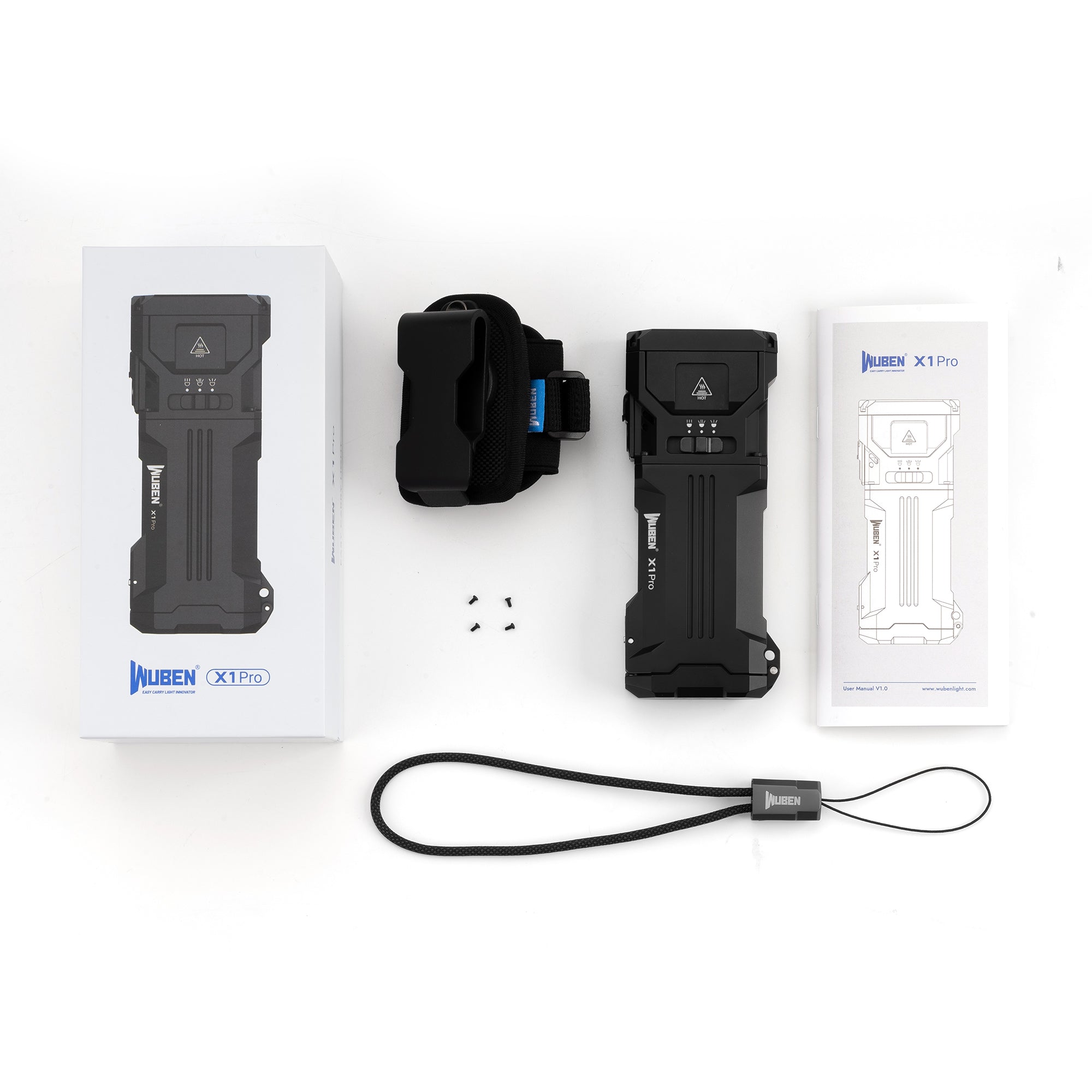 WUBEN X1 Pro 12300 ルーメン 充電式 モバイルバッテリー機能付き EDC